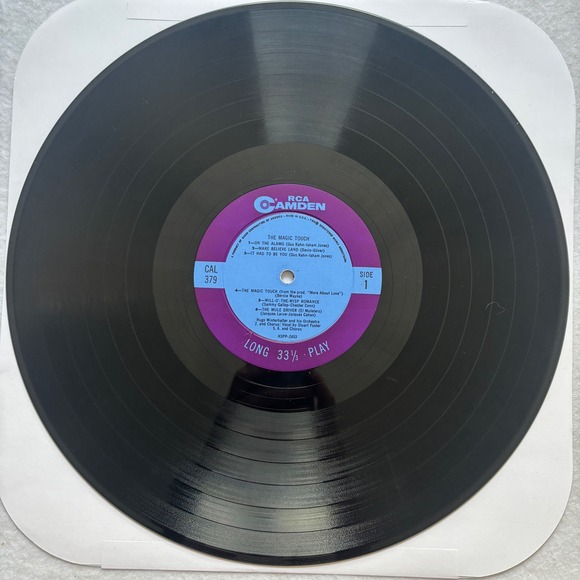Hugo Winterhalter The Magic Touch Vinyl LP RCA Camden CAL-379 1957 Easy Listen - Picture 3 of 4